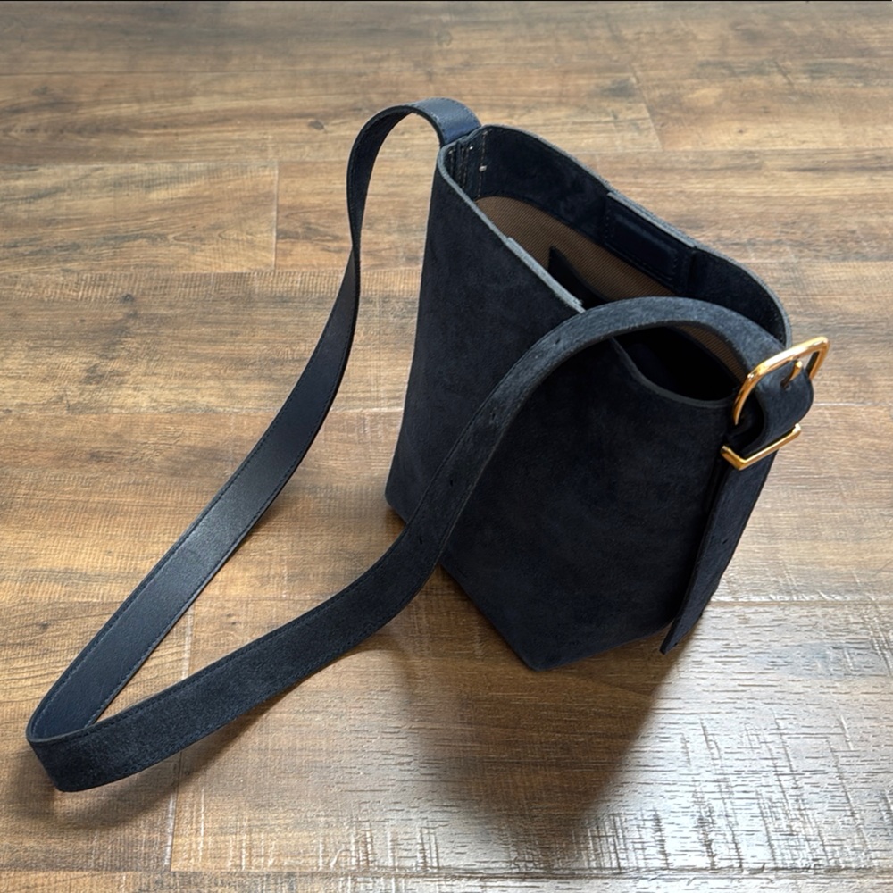 Madewell Navy Suede Crossbody Bag
